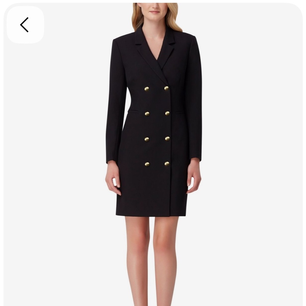 Tahari Black Long Sleeve Blazer Dress NWT $148 Retail